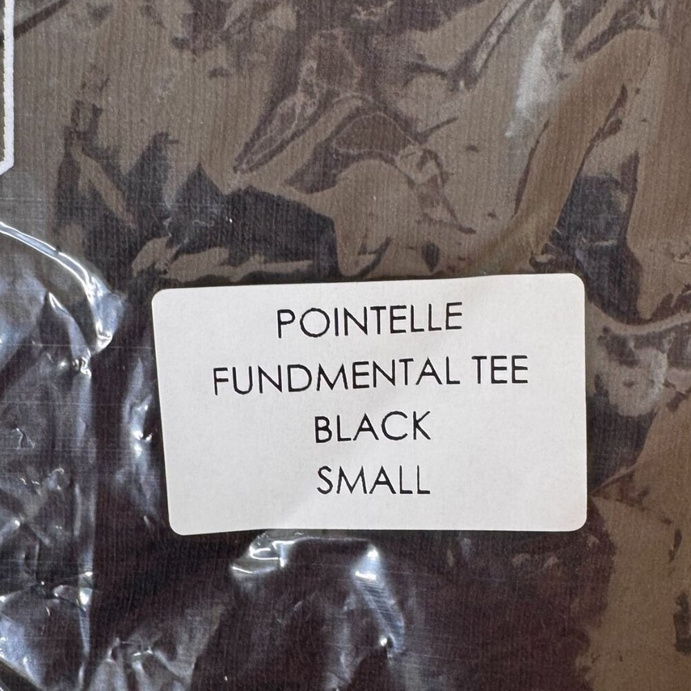 Le Bon Shoppe Pointelle Fundamental Tee in Black NWT - Picture 4 of 4